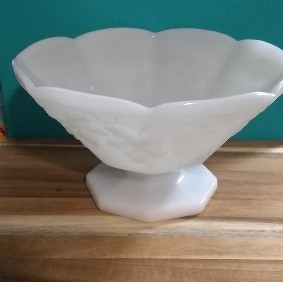 Vintage Milk Glass Large Bowl